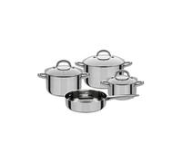 GSW WTHE-990042 Montréal Pot Set de 4 Pièces, Acier Inoxydable, Argent, 38 x 25,5 x 15,5 cm, 7 unités