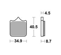 Set 4 Plaquette de Frein SBS 870DS-2 BMW 1000 S R 14/18