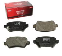 Hart Plaquettes de frein arrière Lot de 4 pour Opel Corsa C (X01) 1.3
