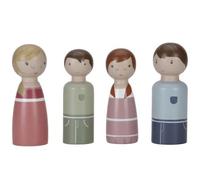 Little Dutch 7121 Kit de jeu 4 pièces en bois FSC pour maison de poupée Rose