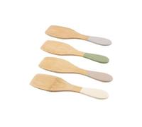 Spatules - POINT VIRGULE - Lot de 4 - Plancha et raclette, bambou, 13cm