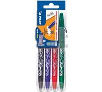 Set 4 stylos Pilot Pen Frixion Ball 07 Noir Bleu Rouge et Vert Multicolore G