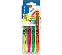 Set 4 stylos Pilot Pen Frixion Light Set2Go Jaune Rose Vert et Orange Jaune Rose Vert et Orange G