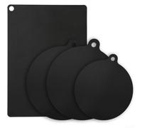 Set 4 Tapis Fourneau Induction Taille Variée Cuisine | Anti-rayures pour efficace, pour surface lisse, préserve l'éclat du verre, usage intensif, pour facile à poser