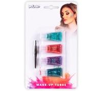 set 4 tubes maquillage gel pailleté - boland 45102 Multicolore G