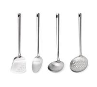 Set 4 ustensiles en inox louche cuillère spatule écumoire Mathon