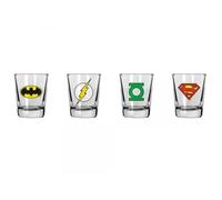 Set 4 Verres Shooter Dc Classic