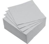 Homéa, Set de 40 Serviettes Vitamine en Papier 2 Plis 38 x 38 cm Gris