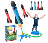 Set 5 fusées Jouet + Lanceur - Jeu extérieur Enfant 3-12 Ans pour Explorer Les lois physiques en s'amusant