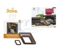 Set 5 Glacé Forme Losange Marron Mostacciolo Biscuits Decora Résistant