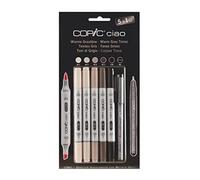 Set 5 Marqueurs Copic Ciao Gris Chauds + 1 Multiliner Gratuit
