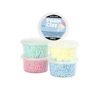 Set 5 pâtes à modeler Foam Clay pastel 25 g