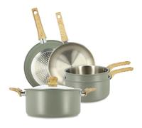 Set 5 pieces easynox en acier inoxydable et aluminium brume