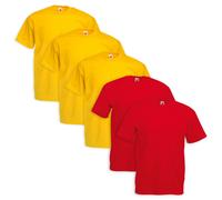 Set 5 Pièces T-Shirt Fruit of the Loom 100% Coton 165gr Fotl Paquet
