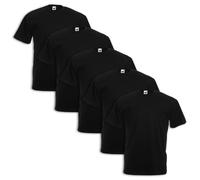 Set 5 Pièces T-Shirt Fruit of the Loom 100% Coton 165gr Fotl Paquet De