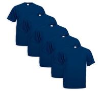 Set 5 Pièces T-Shirt Fruit of the Loom 100% Coton Taille - Couleurs Assorties