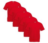 Set 5 Pièces T-Shirt Fruit of the Loom 100% Coton Taille - Couleurs Assorties
