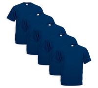 Set 5 T-Shirt Fruit of the Loom Coton Original Différentes Couleurs