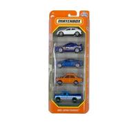 Set 5 véhicules pour Matchbox : mbx Japan tourers - Coffret Voitures Miniatures et Pick up Bleu Orange Blanc + Carte - Enfant