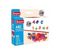 Set 50 Aimants : Lettres Majuscules + Chiffres + Signes - Accessoires Tableau Magnetique Enfant - Jeujura