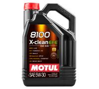 Set 5L MOTUL 8100 X-Clean Efe 5w30 Huile Moteur 100% Synthétique Acea C2/3 Fuel