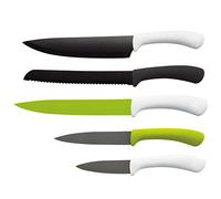 Set 5pcs couteaux, acier inoxydable, vert