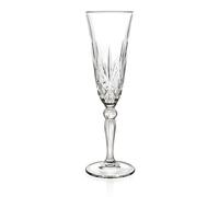 Set 6 Calices Flûte Melodia 16 CL Eco Cristal Sculpté - Rcr Italienne - BAR