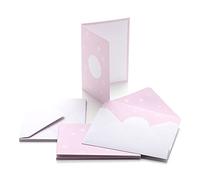 Set 6 cartes et 6 enveloppes Collection Rose