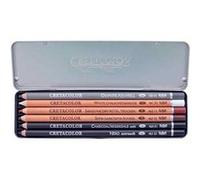 Cretacolor Pocket Set Urban Sketching – set de dessin 6 pièces, hautement pigmenté, polyvalent