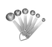 Set 6 cuillères mesure inox rond graduation pour épices cuisine