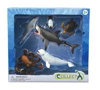 Set 6 figurines Animaux marins