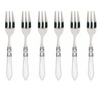 Set 6 fourchettes à gâteau - BUGATTI - Aladdin - blanc - service 6 pièces - pour dessert