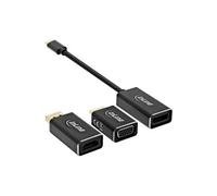 Set 6-in-1 - Kit d'adaptateur vidéo / audio - noir - support 4K