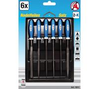 Set 6 Lime L 140mm Assortis C/Poignée - Code bgs1911 FBGS1911 KRAFTMANN Ou