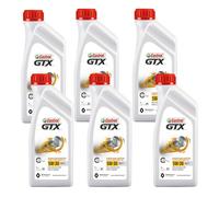 Set 6 Litres Huile Moteur Castrol GTX 5W30 RN17 Acea C3 MB 226.52 Essence Diesel