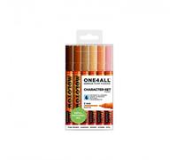 Set 6 Marqueurs Acrylic Marker One4all Character 2mm