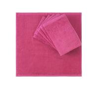 Set 6 PAÑOS LISOS de COCINA color FUCSIA
