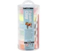 Set 6 pâtes à modeler Foam Clay - Pailleté 14 g Multicolore G