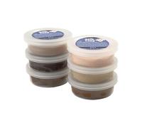 Silk Clay – Pâtes à modeler – Assortiment de couleurs chair – 6 x 14 g – Multicolore G