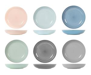 Set 6 piatti fondi loft cm23