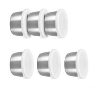 Set 6 Récipients 5.5cm pour Épices et Sauces Set 6 Récipients | Acier inoxydable , couvercles étanches, garde aliments frais, pour idéal épices sauces, lavable machine