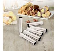 Set 6 tubes en inox 12,5 cm Mathon
