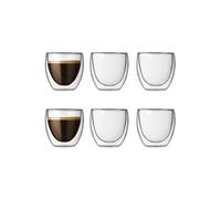 - Set 6 verres, double paroi, 0.08 l