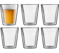 Set 6 verres thermo - BODUM - Canteen - Double paroi - 0.2 l - Transparent