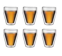 Set 6 verres thermo - BODUM - Titlis - Double paroi - 0.25 l - Transparent