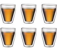 Set 6 verres thermo - BODUM - Titlis - Double paroi - 0.25 l - Transparent