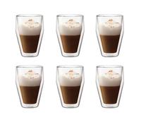 Set 6 Verres Thermo - Bodum - Titlis - Double Paroi - 0.35 L - Transparent