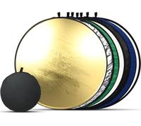 Set 7-en-1 reflecteur Pliable 43"" / 110 cm avec Sac de Transport-Or,Argent,Noir,Blanc,Bleu,Vert,translucide-reflecteur Lumiere Photo