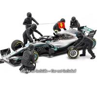 Set 7 Mécaniciens de Box Formel 1 Équipe Mercedes 1:18 American Diorama 76551