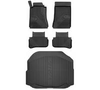 SET 77 Tapis de sol et sur-tapis Mercedes C W203 Berline 2000-2007